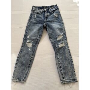 Judy Blue Women's Distressed Jeans Boyfriend Cut Sz 1/25